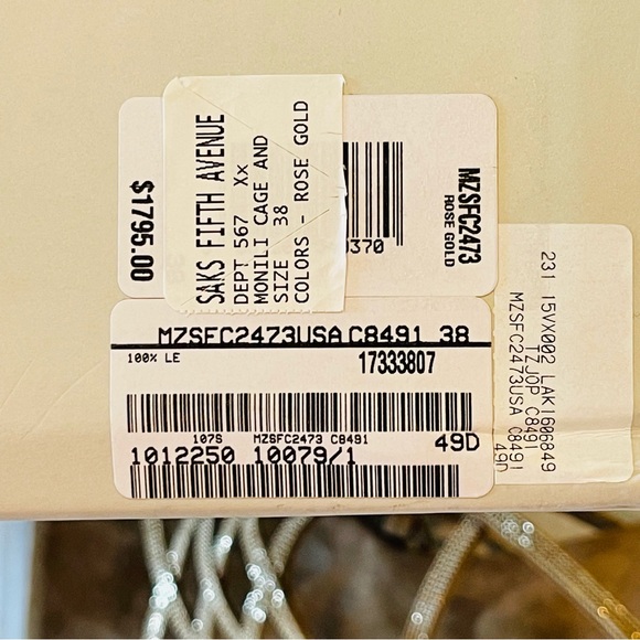 BRUNELLO CUCINELLI Monili Cage Slingback Sandal SUEDE Shoe 38/ US 8/8.5 NEW Box! - Picture 8 of 16